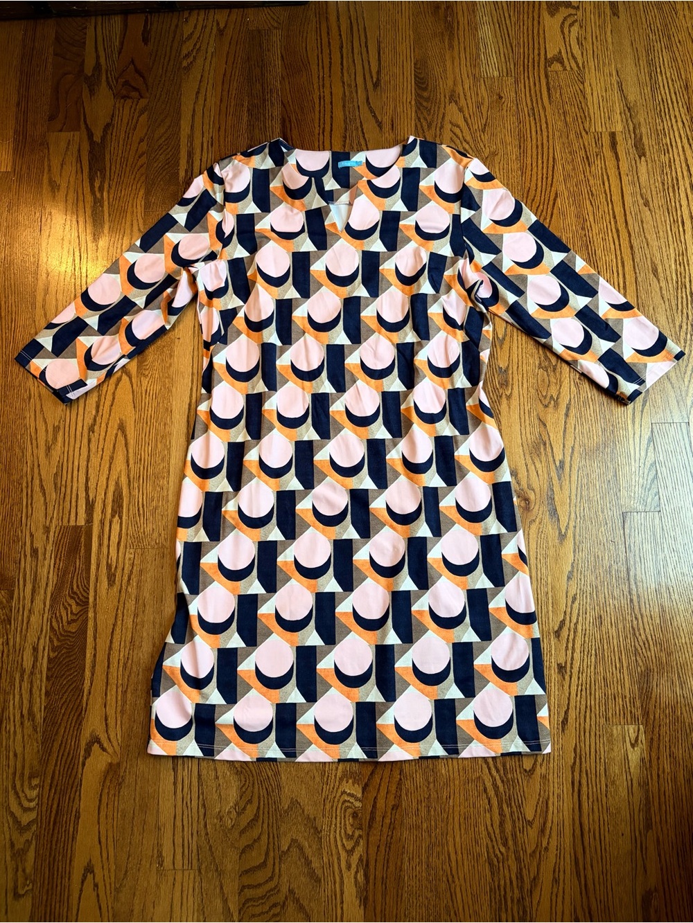 J. McLaughlin Carly Catalina Cloth Geometric Print Dress XL - Picture 2 of 8